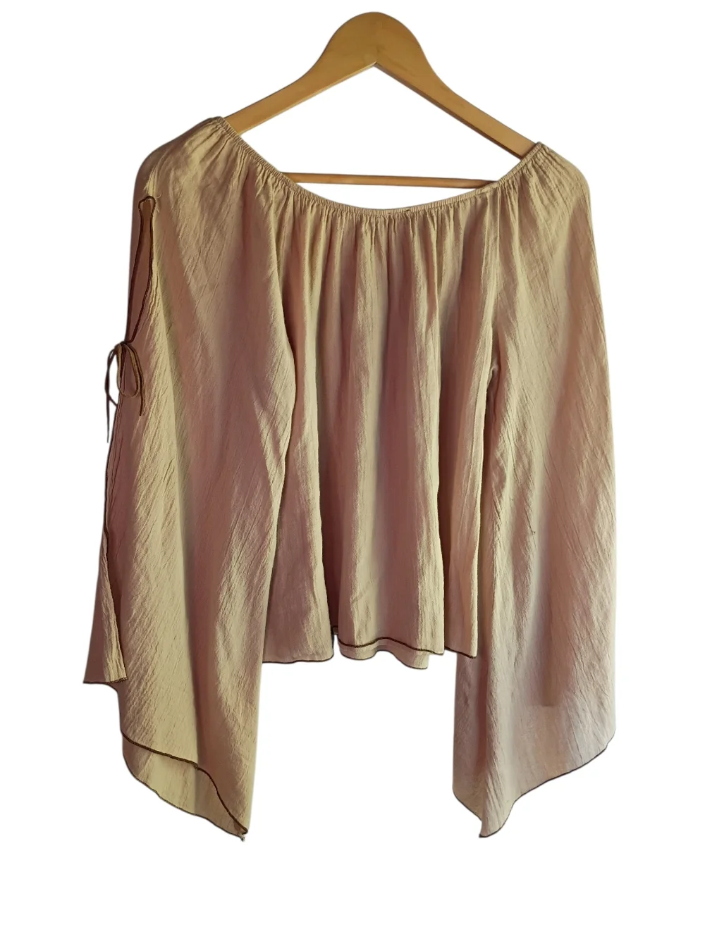 EUC Ponny Tail Boho Blouse Size Large - Picture 4 of 5